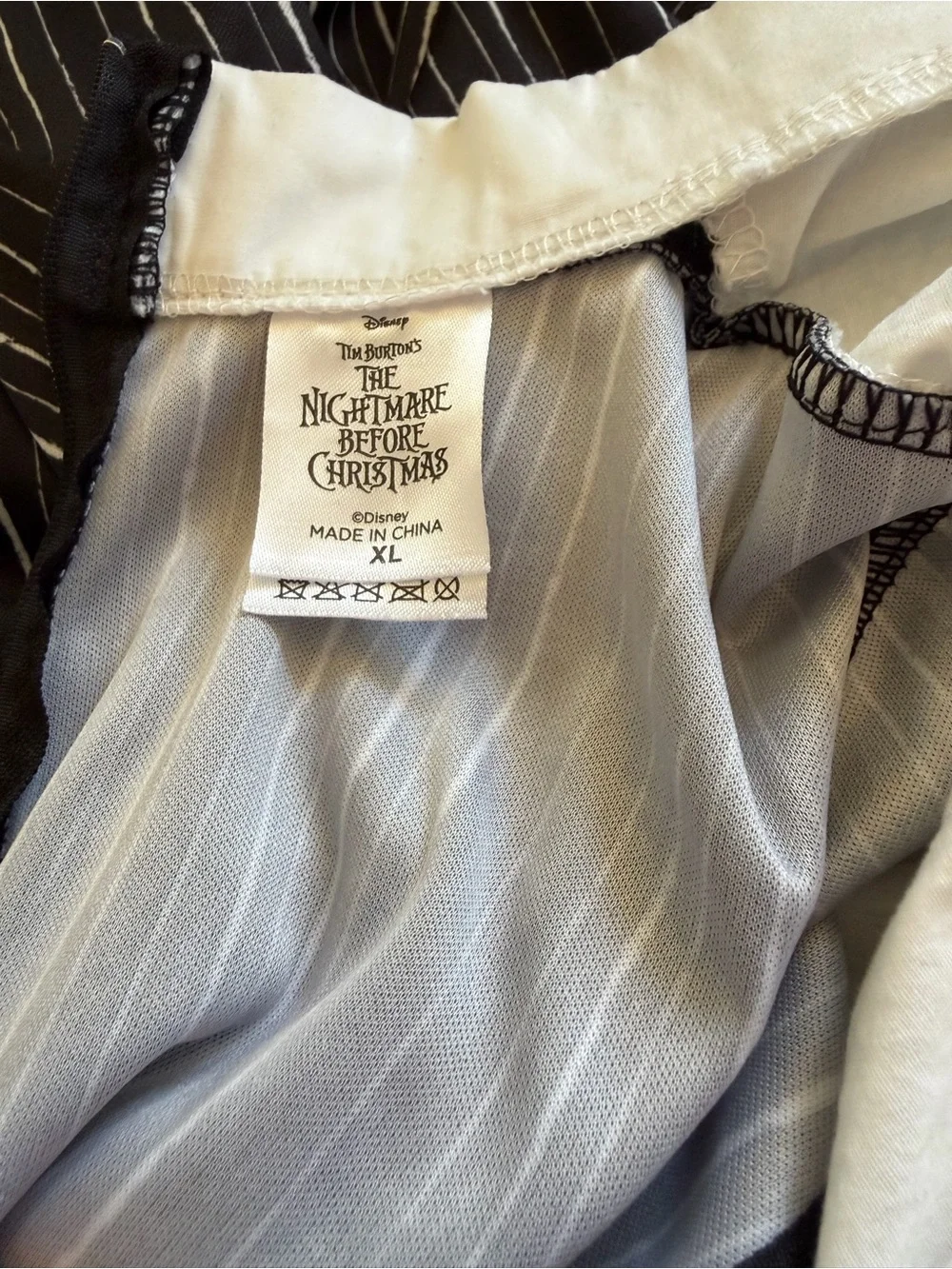 Disney Tim Burtons Jack Skellington Nightmare Before Christmas Halloween Costume